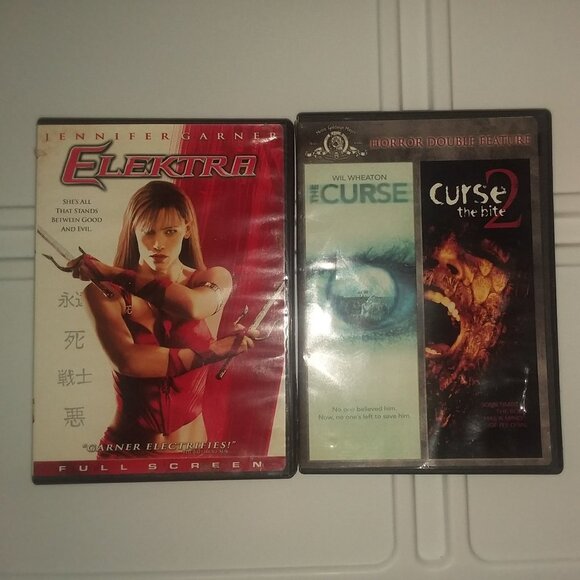 3 Films: ELEKTRA, THE CURSE, & THE CURSE 2 - Picture 1 of 7